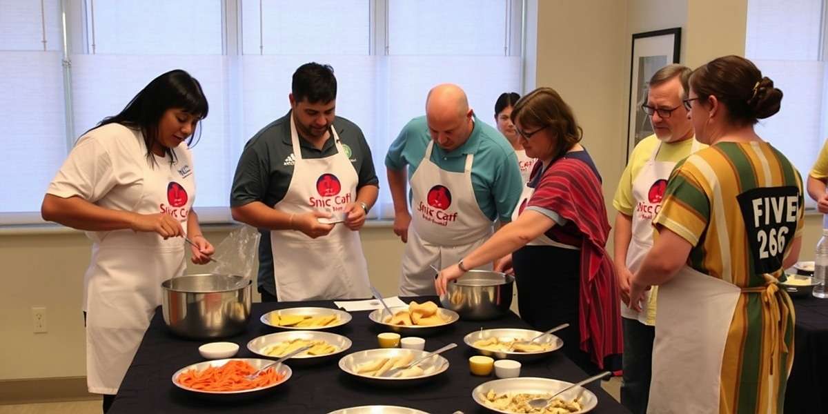 Spice Odyssey Cooking Techniques Spice Odyssey Indian Trail advanced cooking techniques demonstration with players sharing tips