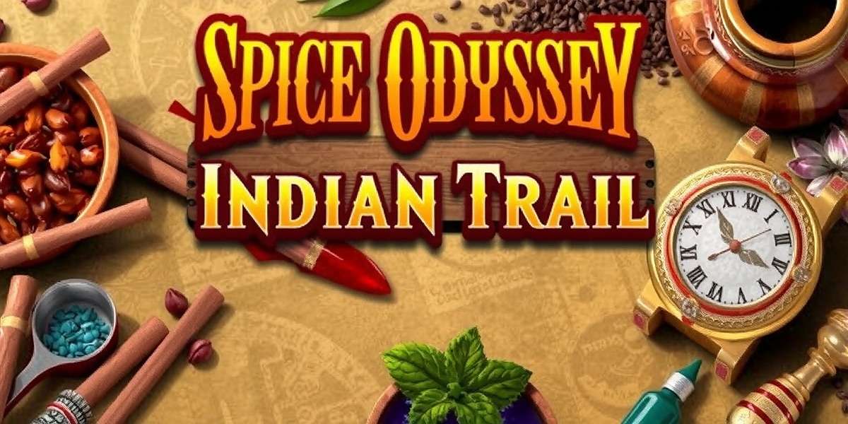 Spice Odyssey Indian Trail Official Cover Spice Odyssey Indian Trail game cover featuring Indian spices, traditional markets, and cultural elements